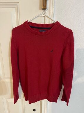 Nautica BOYS Red Crewneck Sweater